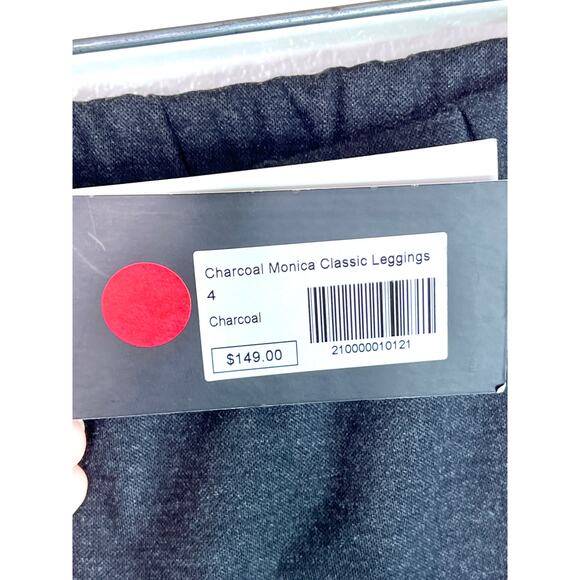 Designer Ruti Charcoal Monica Classic Leggings Size 12 (Ruti Size 4) NWT - Picture 4 of 14